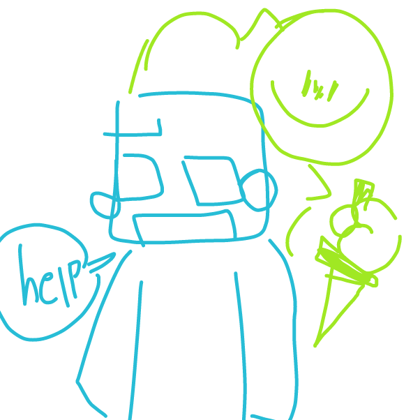 Drawing in the dream smp... bad and skeppy meet up by stupid rat