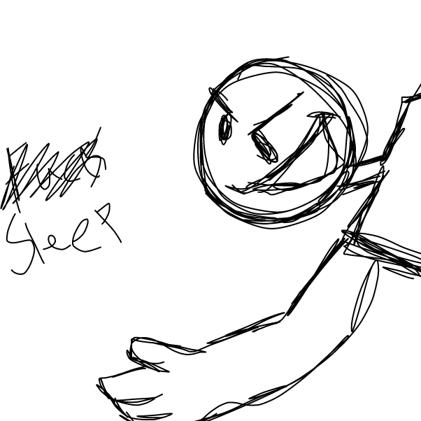 Drawing in I need to start getting more sleep by stupid rat