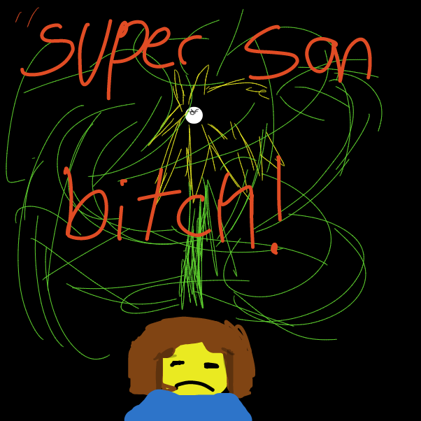 Drawing in Flowey by boneHed