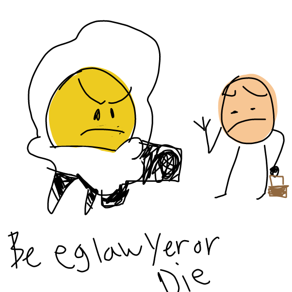 Drawing in Eg by stupid rat