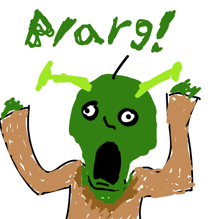 Drawing in shrek by Timebreak