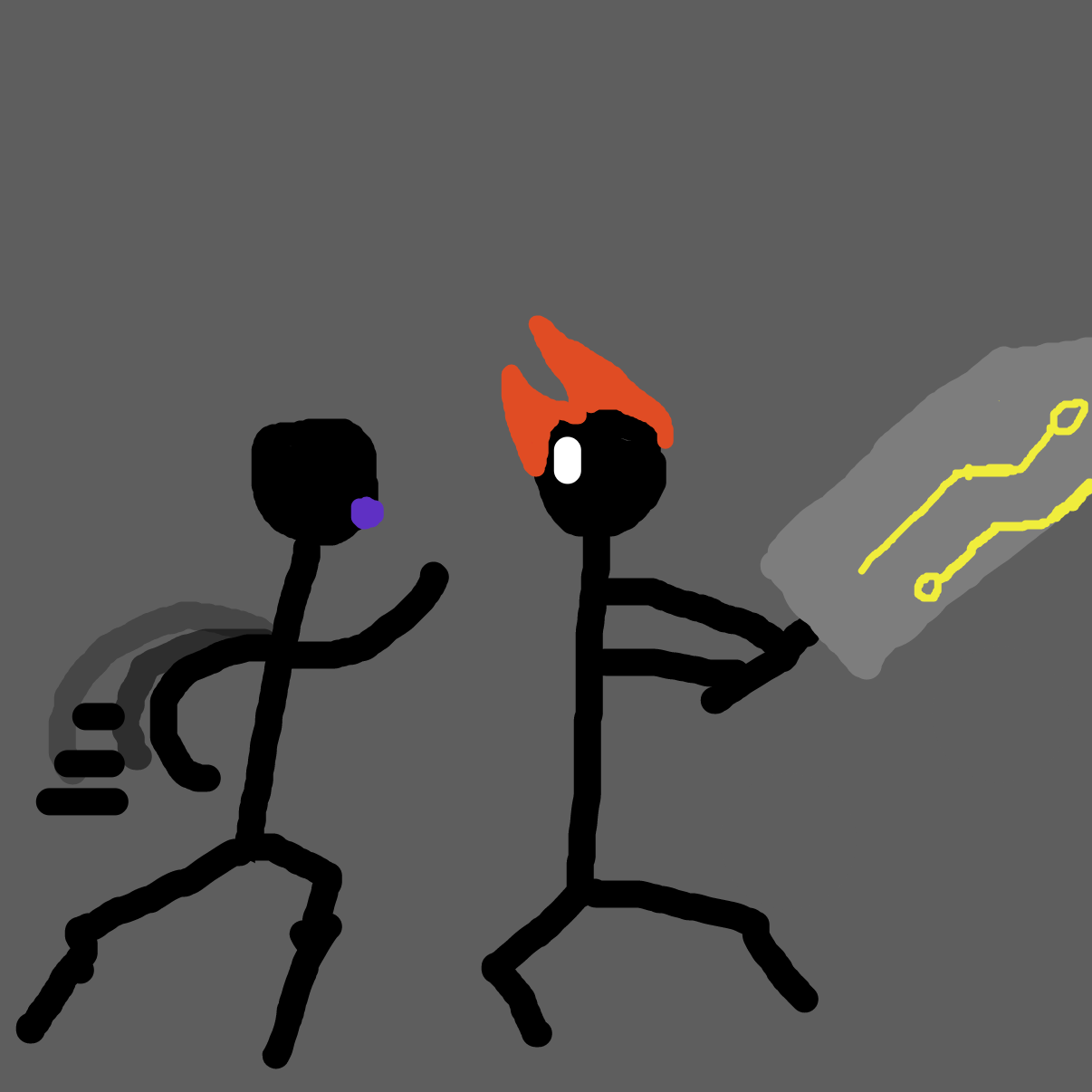 Let the Fight Begin - Online Drawing Game Comic Strip Panel by Monkeythesloth