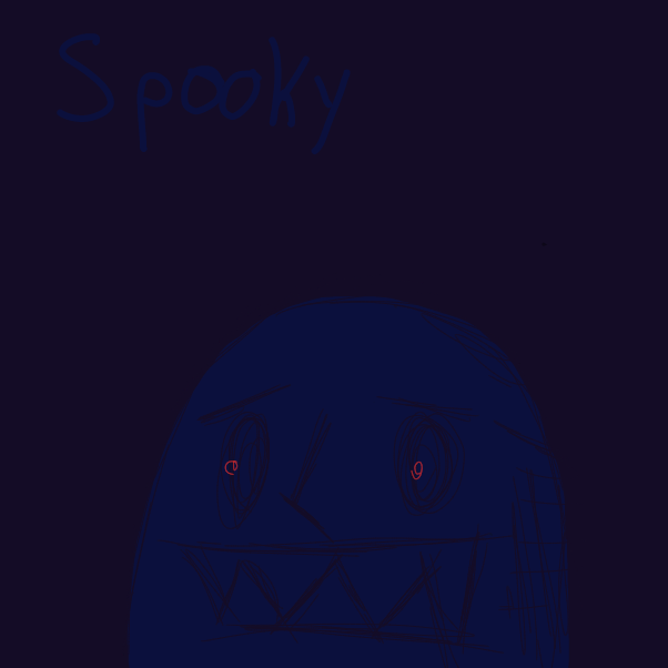 Drawing in strange by boneHed