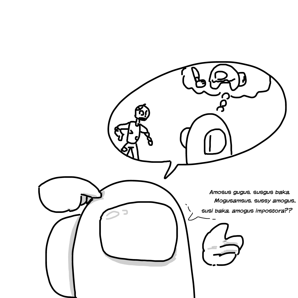 Drawing in Night of the living dead! (Zombies Free Draw) by Among Us Only