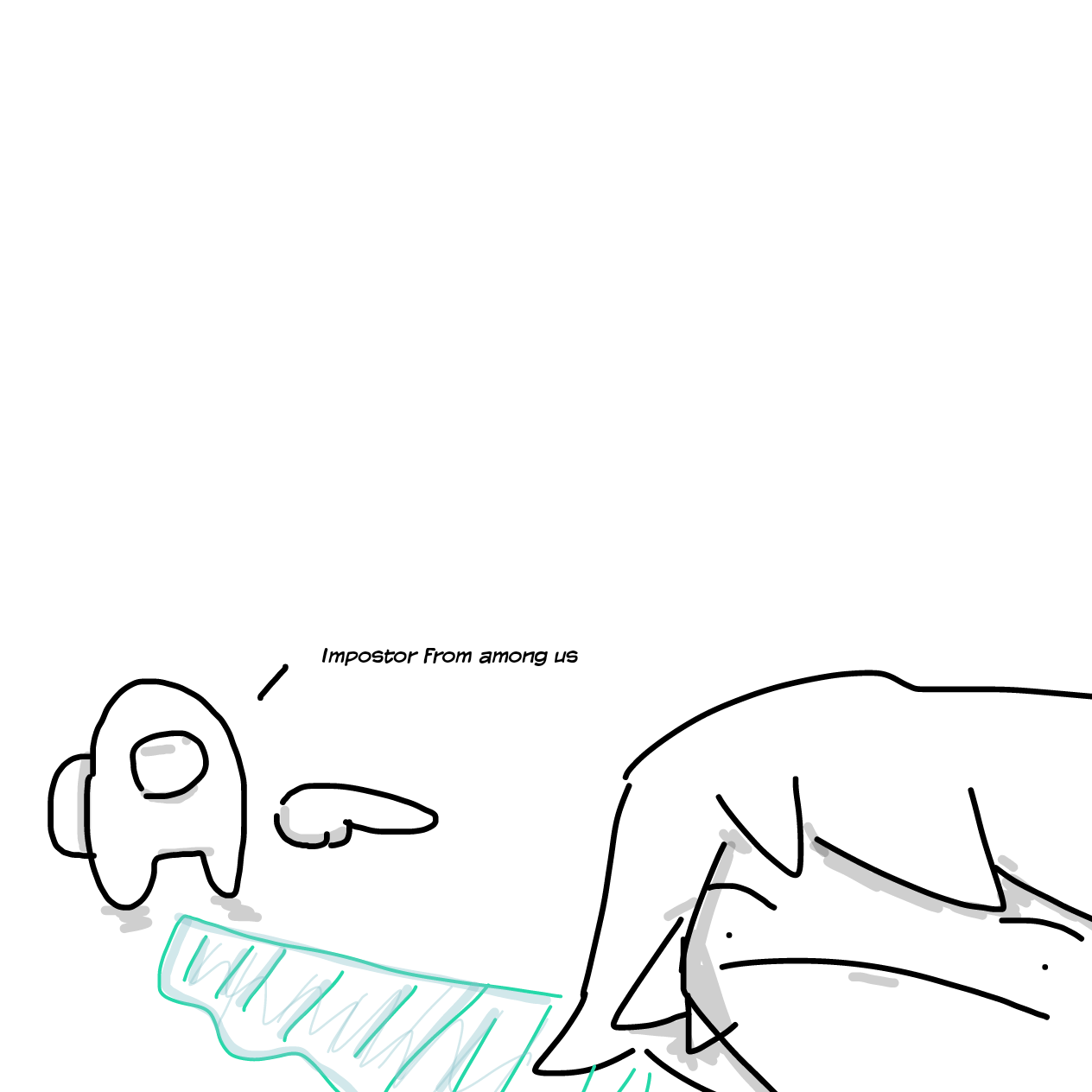  - Online Drawing Game Comic Strip Panel by Among Us Only