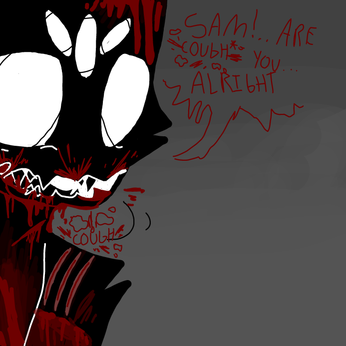 Drawing in Wounded severely.. by OneWithTheShadows