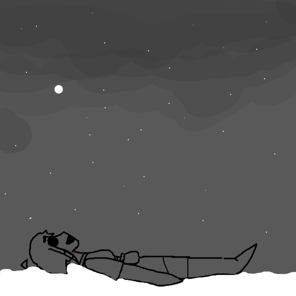 Drawing in Wounded severely.. by Scythesowner2