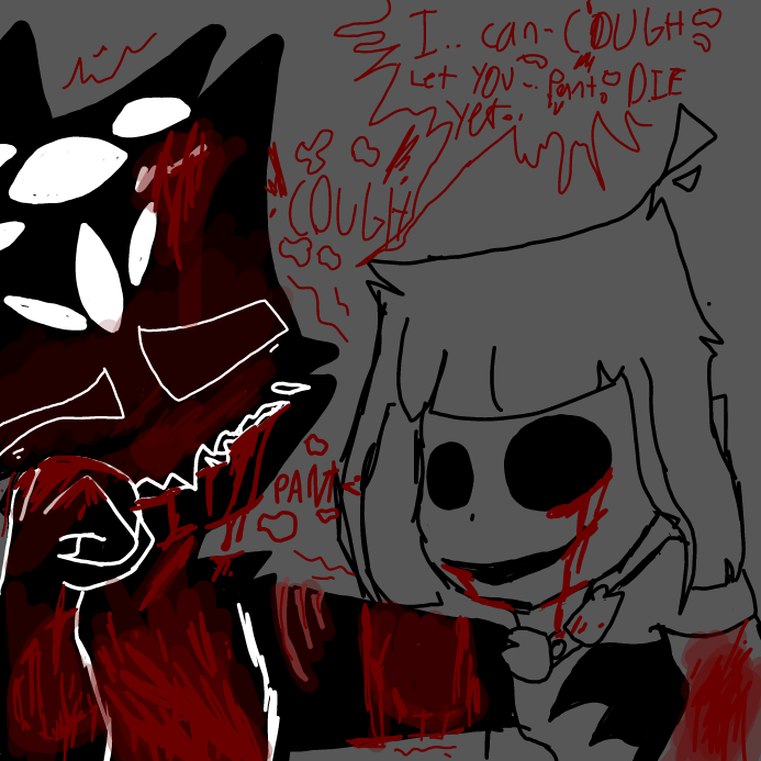 Drawing in Wounded severely.. by OneWithTheShadows