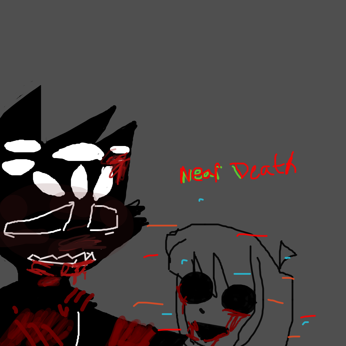 Drawing in Wounded severely.. by Scythesowner2