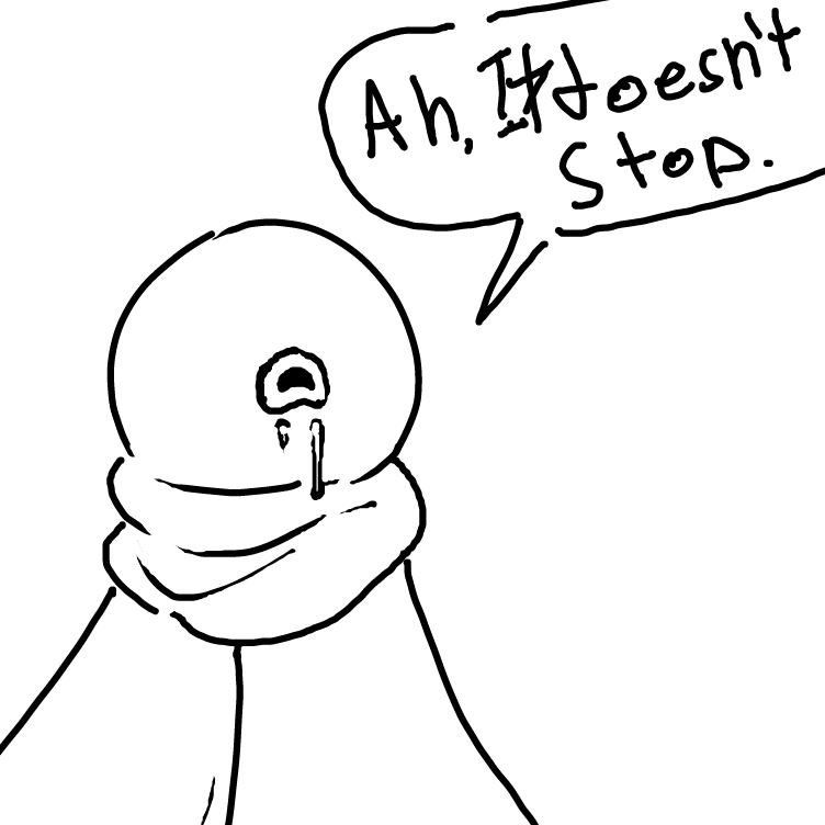 Drawing in you are sick by JA