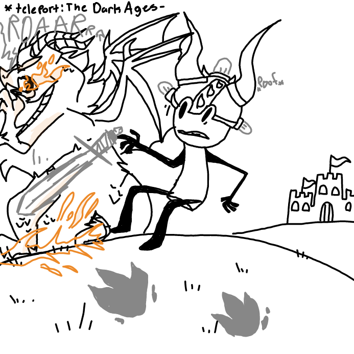 idk why this jam gave me medivel/Dark ages vibes but i just went with it but i think you werent expecting that - Online Drawing Game Comic Strip Panel by OneWithTheShadows