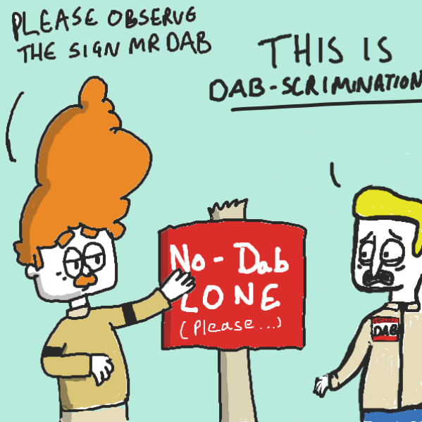 Drawing in No Dab Zone by joshyouart