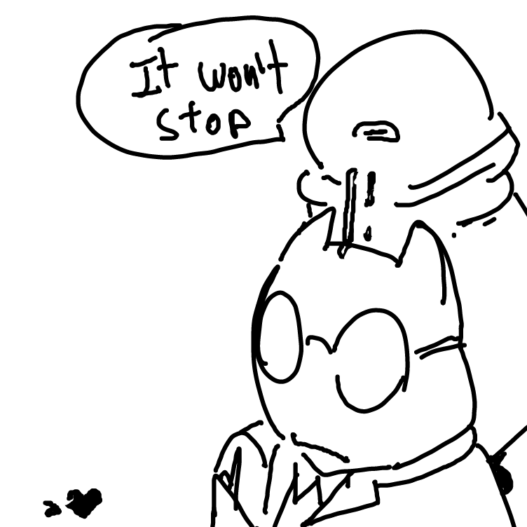 Drawing in you are sick by JA