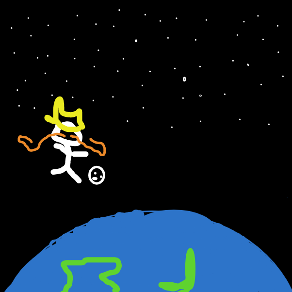 its a crown if you are confused and a football as im from europe  - Online Drawing Game Comic Strip Panel by RobertBrownieJr