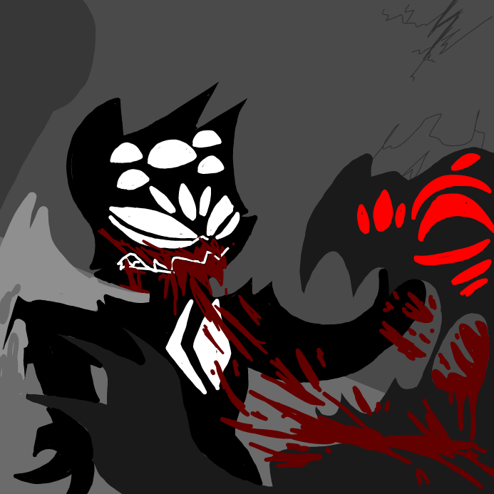 Drawing in The flesh I DEVOUR... by OneWithTheShadows