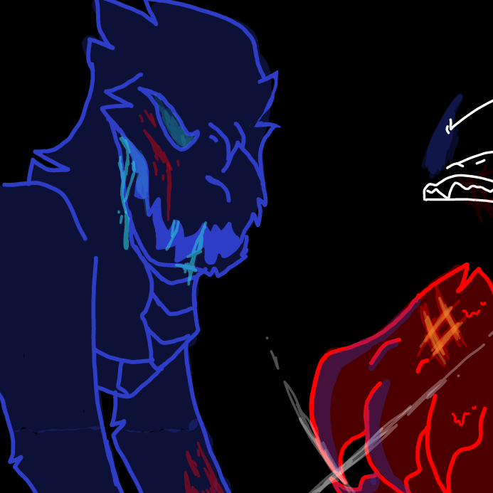 Scene from part part 5 - Online Drawing Game Comic Strip Panel by OneWithTheShadows