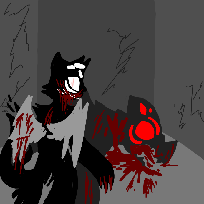 Drawing in The flesh I DEVOUR... by OneWithTheShadows