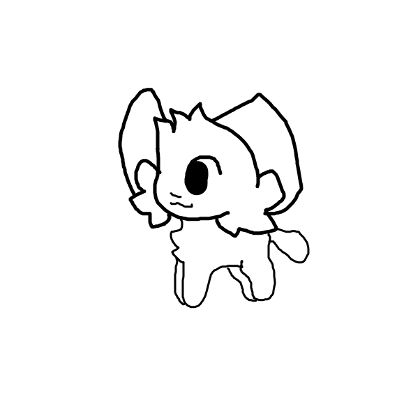 cat looking at something - Online Drawing Game Comic Strip Panel by SElina