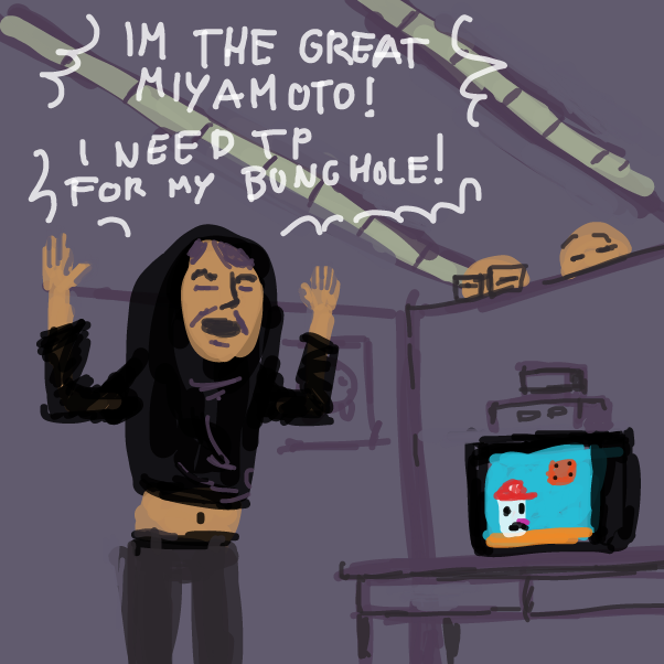 meanwhile at nintendo - Online Drawing Game Comic Strip Panel by Peyocay