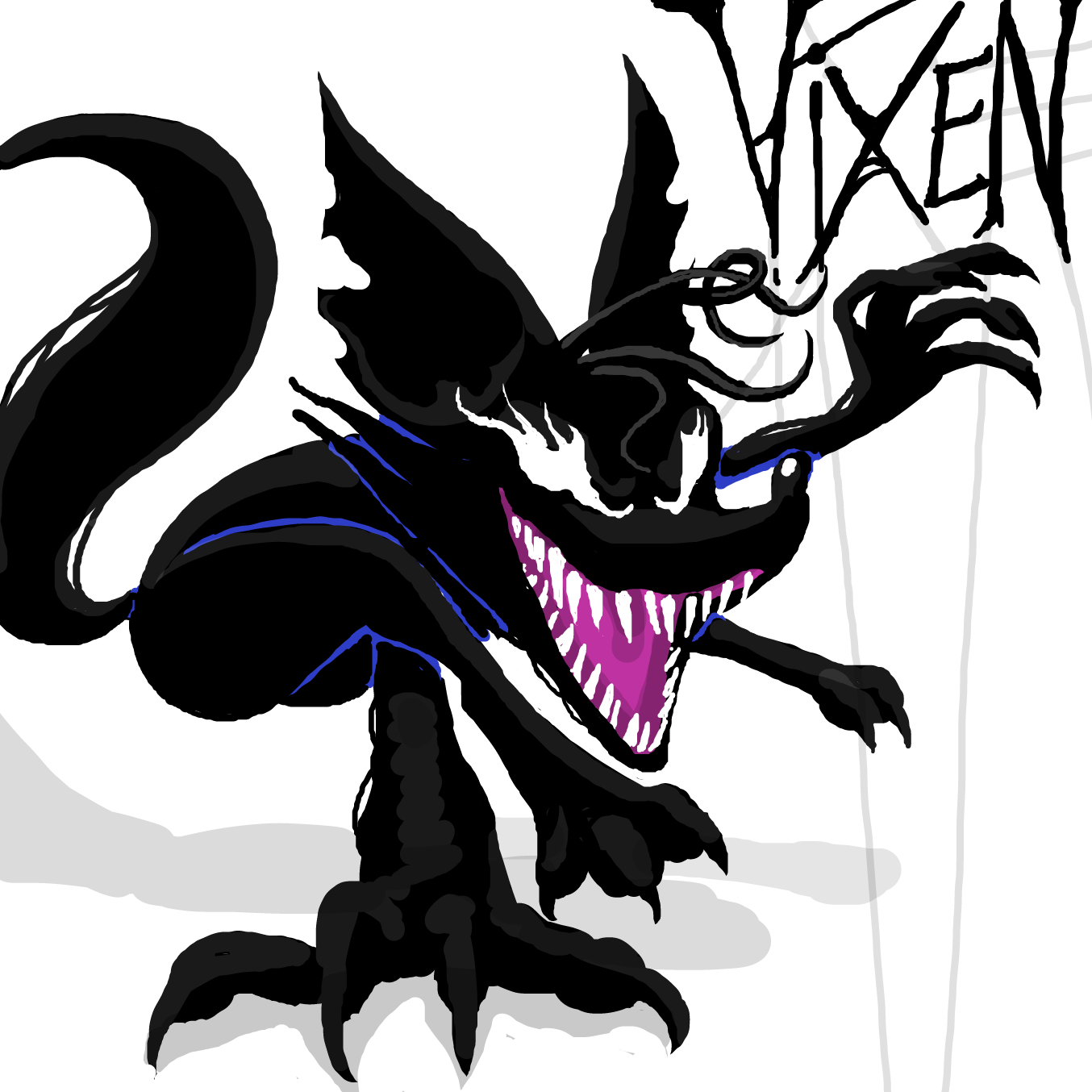 Drawing in (this was unnecessary to make) (Ace as a monster) by TFD