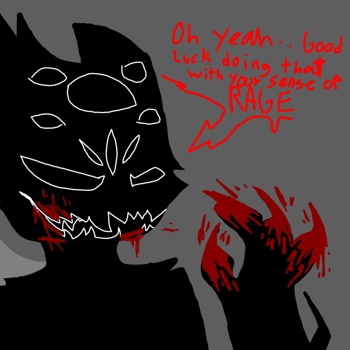 Drawing in The flesh i devour (Cold Rage) by OneWithTheShadows