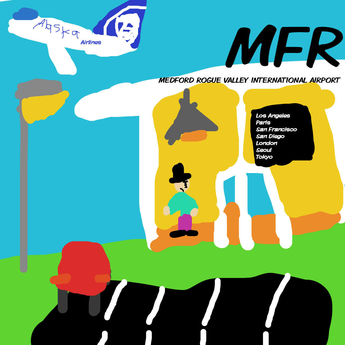 Drawing in Lincoln goes to Disneyland by KianYates