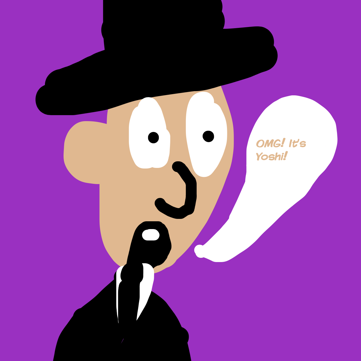 Drawing in POV: Yoshi just challenged you to a dance off by KianYates