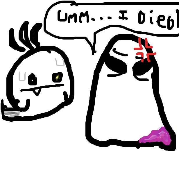 Drawing in grumpy ghost by Lunar Enjoyer