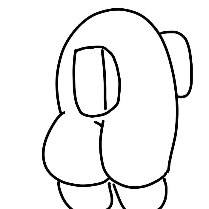 Among ass - Online Drawing Game Comic Strip Panel by Smundll