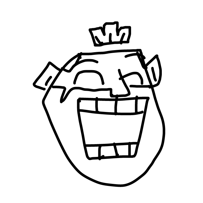 Drawing in average clash royale player by Smundll