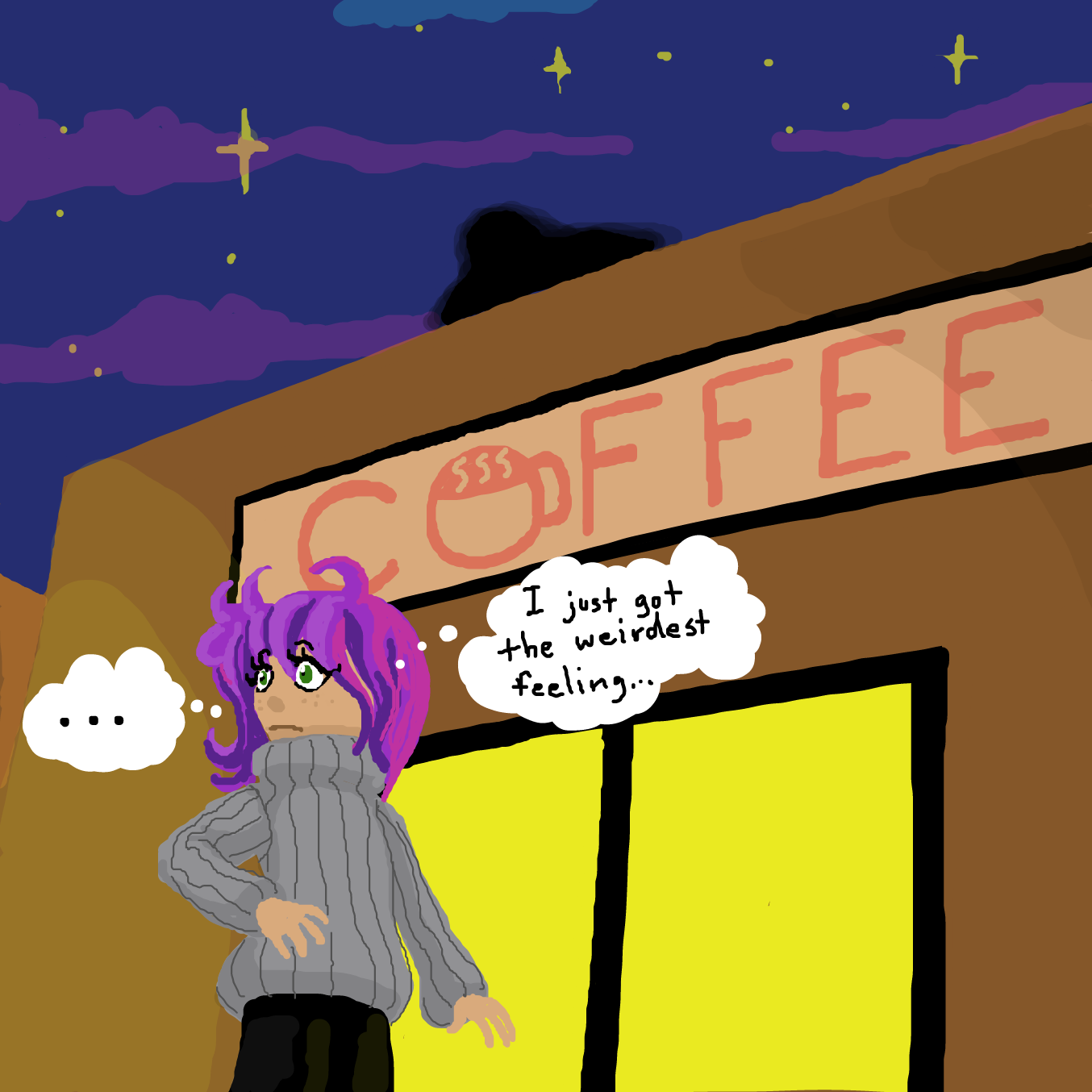 Drawing in walking to get coffee :D by TFD