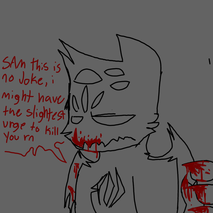 Drawing in The flesh i devour (Cold Rage) by OneWithTheShadows