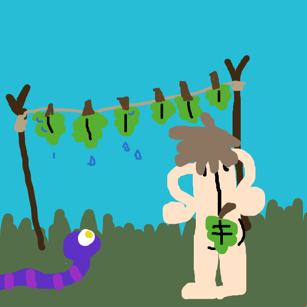 And now for the drying. - Online Drawing Game Comic Strip Panel by BananaDoc