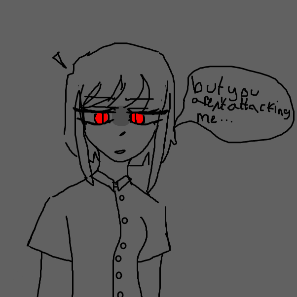 Drawing in the flesh i devour (cold rage also) by Scythesowner2