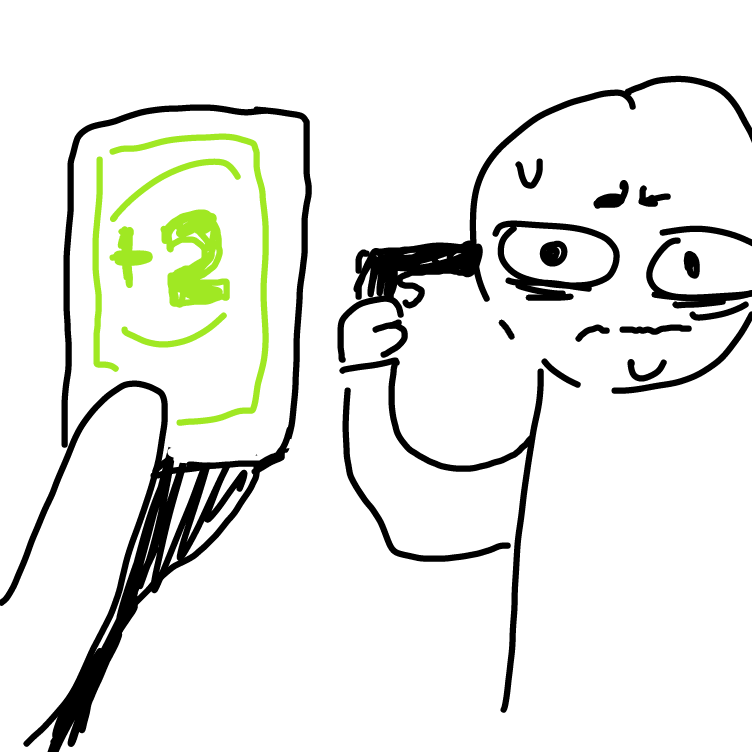 plus two
:D - Online Drawing Game Comic Strip Panel by Umanix