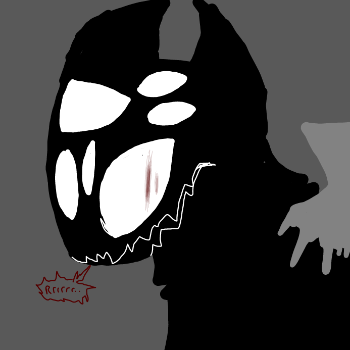 Drawing in the flesh i devour (cold rage also) by OneWithTheShadows