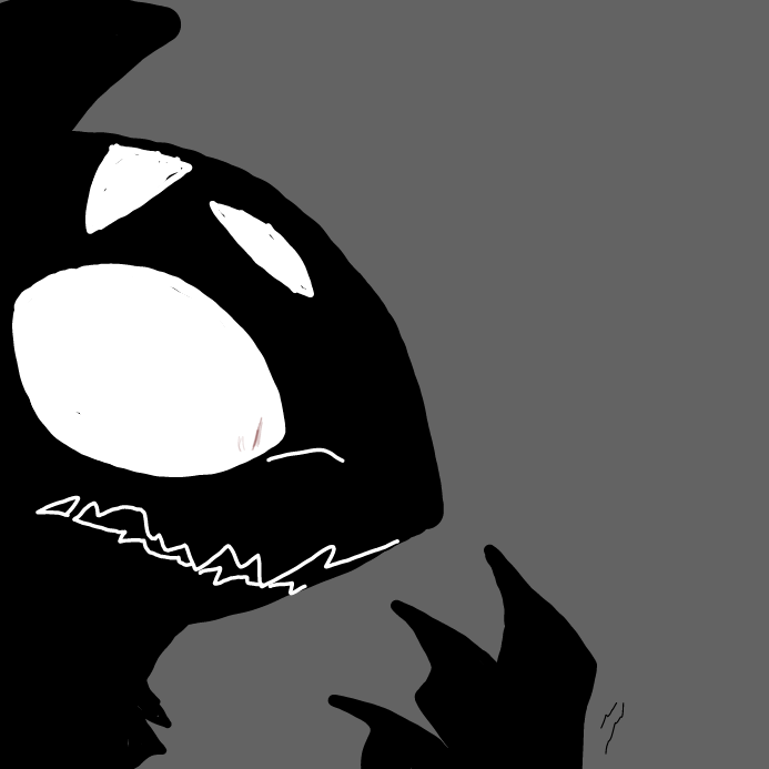 -she could easily see the regret in the monster´s eyes, as she saw its huge black claws trembling- - Online Drawing Game Comic Strip Panel by OneWithTheShadows