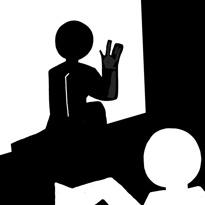 contact from the otherside.. - Online Drawing Game Comic Strip Panel by OneWithTheShadows