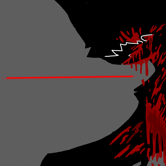 - in that very moment is when i felt the blade of Sam´s knife go through my back and down my stomach, cutting right through it if like i wasn´t even there- - Online Drawing Game Comic Strip Panel by OneWithTheShadows