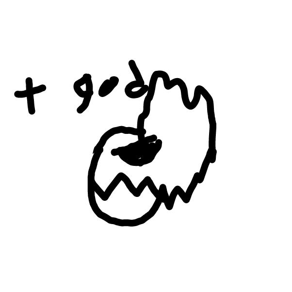 Drawing in death by ghost with red