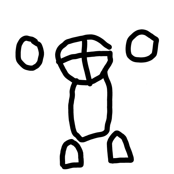 Drawing in yay by ghost with red