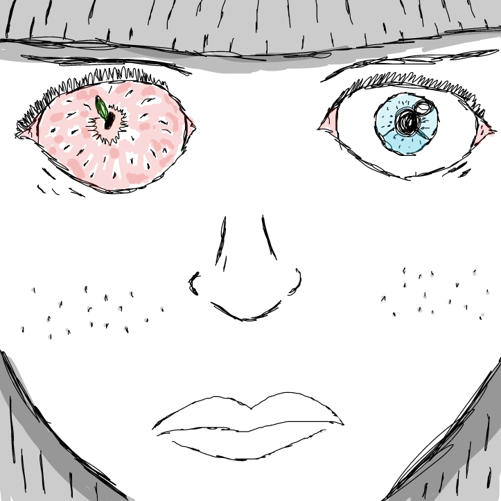 Drawing in The Apple of my Eye by SpaceMattress