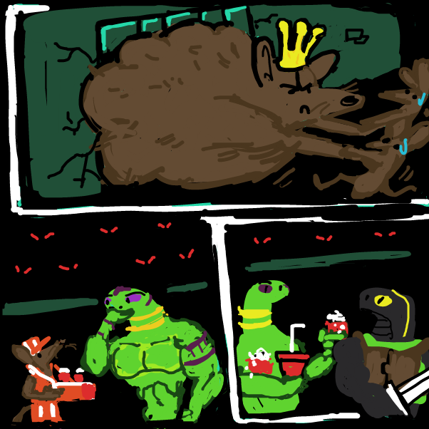 intermission - Online Drawing Game Comic Strip Panel by Peyocay