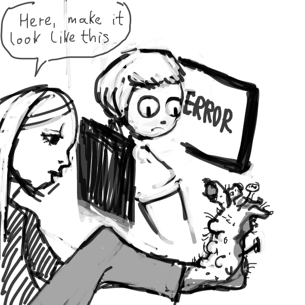 this is based on a true story:
in LOTR Peter Jackson complained that Gollums feet
was not dirty enough .. and they ended up scanning
in his feet for the texture
 - Online Drawing Game Comic Strip Panel by Peyocay