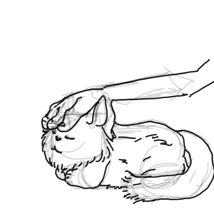 Drawing in Fuzzy  by JA