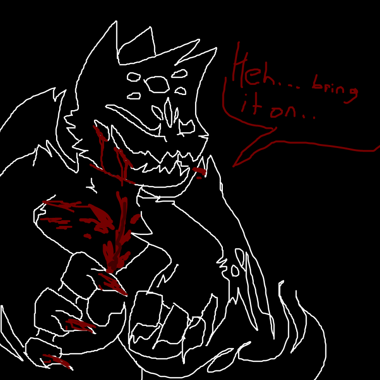 - i really didnt care if she got me good in this fight, but all i wanted to do is be challenged- - Online Drawing Game Comic Strip Panel by OneWithTheShadows