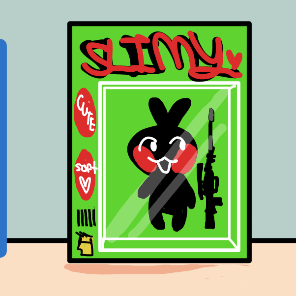 Drawing in OC's but we could only afford the offbrand version by Chumky