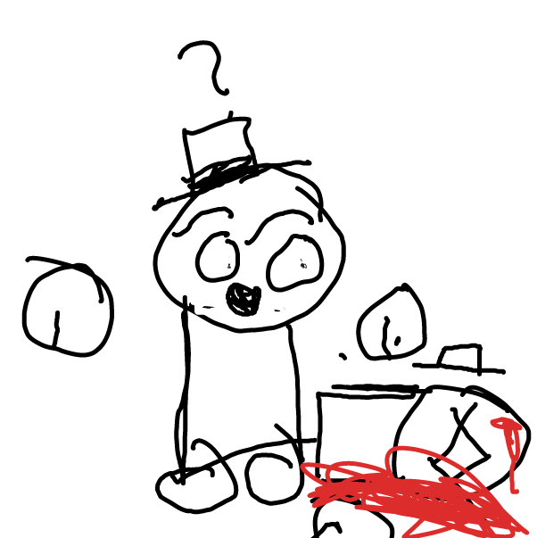 Drawing in ok by kirby????