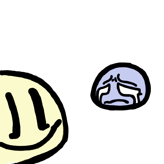 aww no one should be sad, cheer him up! - Online Drawing Game Comic Strip Panel by OneWithTheShadows