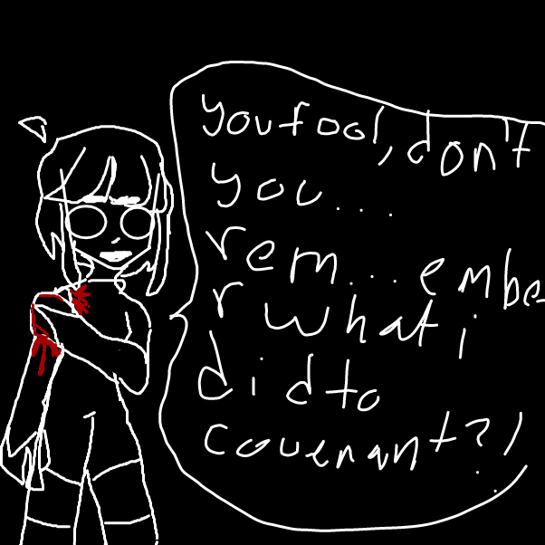 - my blurry vision attacked me, i was oblivious, but still angry, trying to stop myself, viruses where blocking my way of seeing well- my was unconsious ans i couldn't move it, that gave me a disadvantage, along with my eyesight, and the virus in me. - Online Drawing Game Comic Strip Panel by Scythesowner2